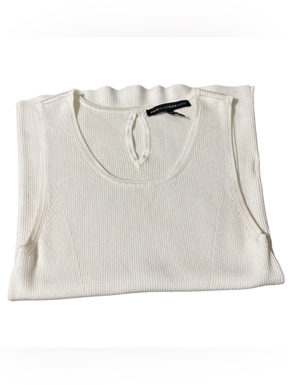 White House Black Market Ribbed Knit Tank Top - Picture 2 of 9